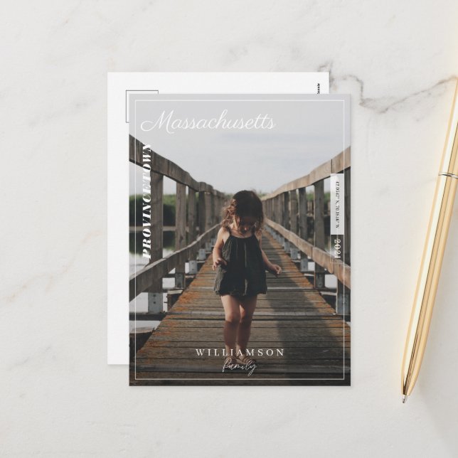 Postal Festiva Fotografía familiar Destino de viajes editoriales  (Anverso/Reverso In Situ)