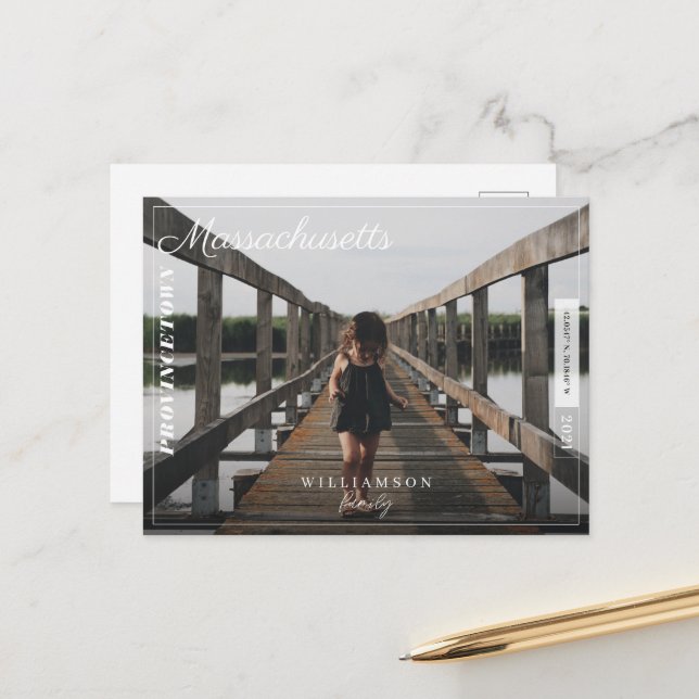 Postal Festiva Fotografía familiar Destino de viajes editoriales  (Anverso/Reverso In Situ)