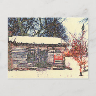 POSTAL FESTIVA "FOTOGRAFÍA ORIGINAL DEL TALLER DE LA CABAÑA DE