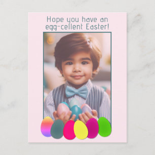 Postal Festiva Fotografía personalizada Diversión Elegante Huevos