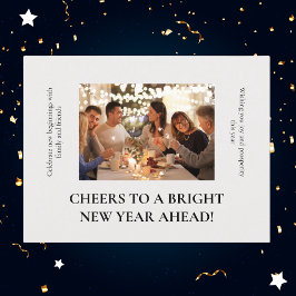 Postal Festiva Fotos de Año Nuevo de brillantes amigos y familiar