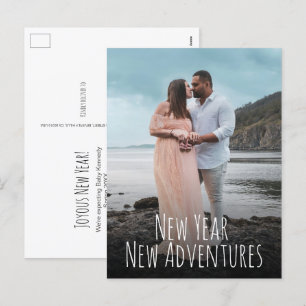 Postal Festiva Fotos de maternidad de Año Nuevo Moderno