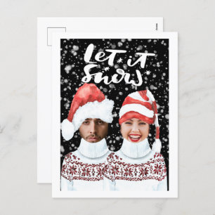 Postal Festiva Fotos divertidas Navidades personalizados dejan qu