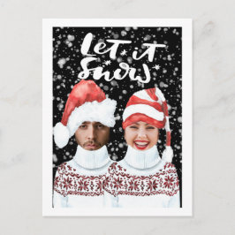 Postal Festiva Fotos divertidas Navidades personalizados dejan qu