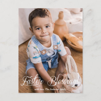 Postal Festiva Fotos familiares de niños pequeños bendecidos por 