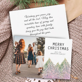 Postal Festiva Fotos familiares de Snack Ferry Christmas Script