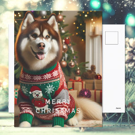 Postal Festiva Fotos navideñas de Merry