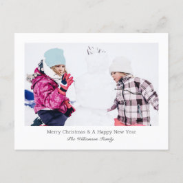 Postal Festiva Fotos navideñas de Merry