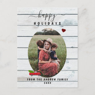 Postal Festiva Fotos personalizadas de Felices Festividades Posta