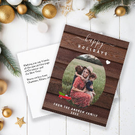 Postal Festiva Fotos personalizadas de Happy Holidays
