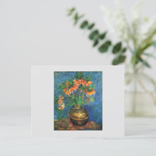 Postal Festiva Fragmentos de Van Gogh en una bolsa de cobre