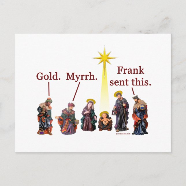 Postal Festiva Frank envió esto (Anverso)