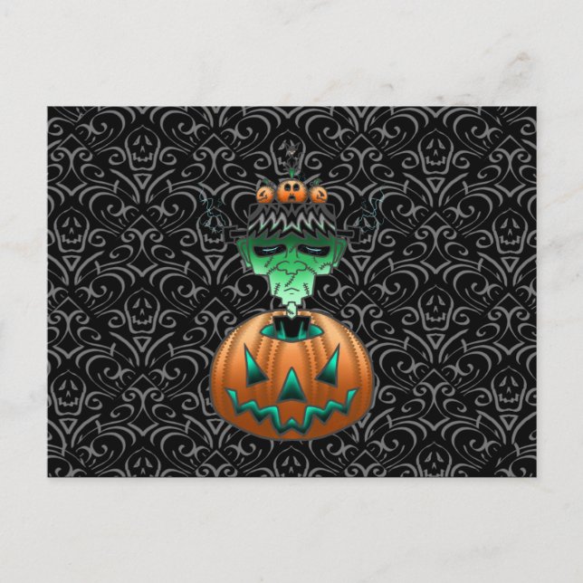 Postal Festiva Frankenstein Zombie (Anverso)