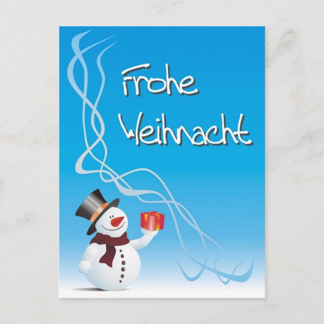 Postal Festiva Frohe Weihnacht... / Feliz Navidad. (Anverso)