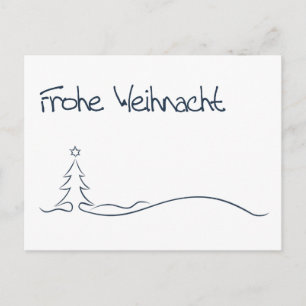 Postal Festiva Frohe Weihnacht... / Feliz Navidad.