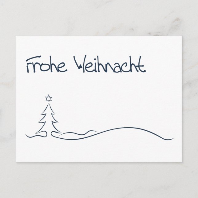 Postal Festiva Frohe Weihnacht... / Feliz Navidad. (Anverso)