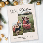 Postal Festiva Frohe Weihnachten kundenspezifische Foto Feiertage<br><div class="desc">Frohe Weihnachten,  kundenspezifisches Foto Urlaub Postkarte.</div>