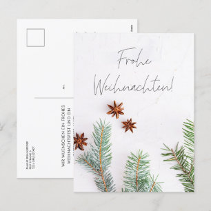 Postal Festiva Frohe Weihnachten Moderne Weihnachtsgrusskarte