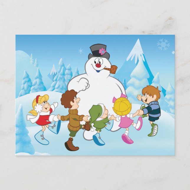Postal Festiva Frosty el muñeco de nieve™ invierno (Anverso)