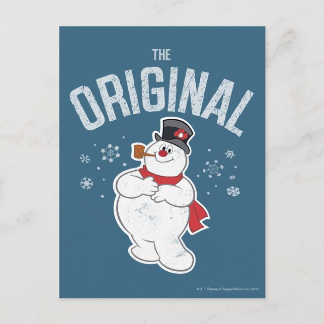 Postal Festiva Frosty the Snowman™ | El original (Anverso)