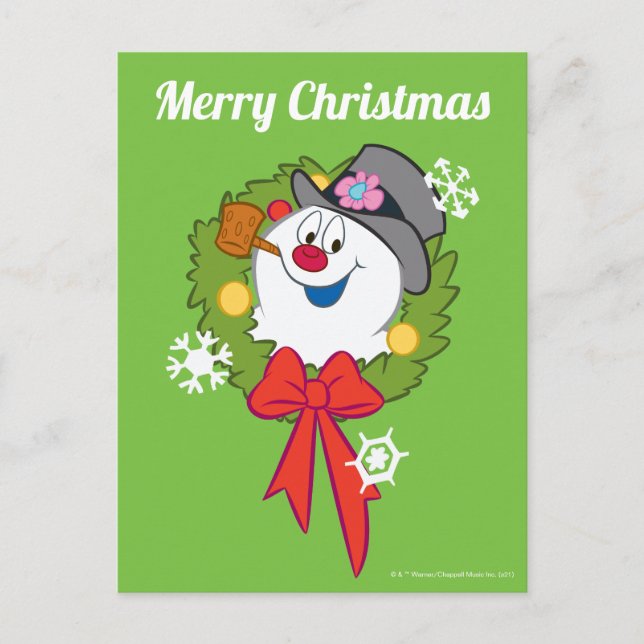 Postal Festiva Frosty the Snowman™ | Esguince de Escarcha (Anverso)