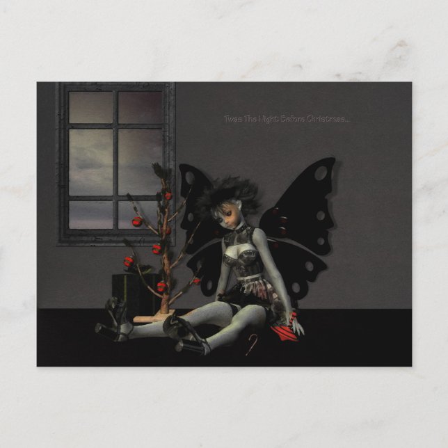 Postal Festiva fue la noche anterior a los navidades (Anverso)