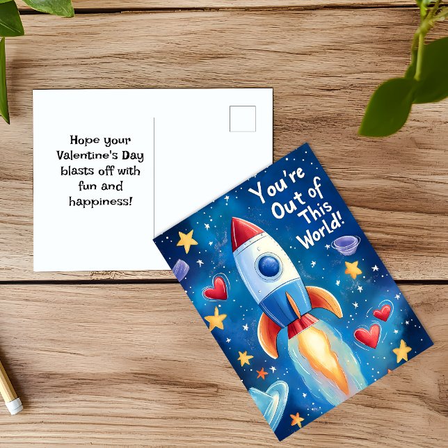 Postal Festiva Fuera de este mundo El día de San Valentín infanti (Subido por el creador)