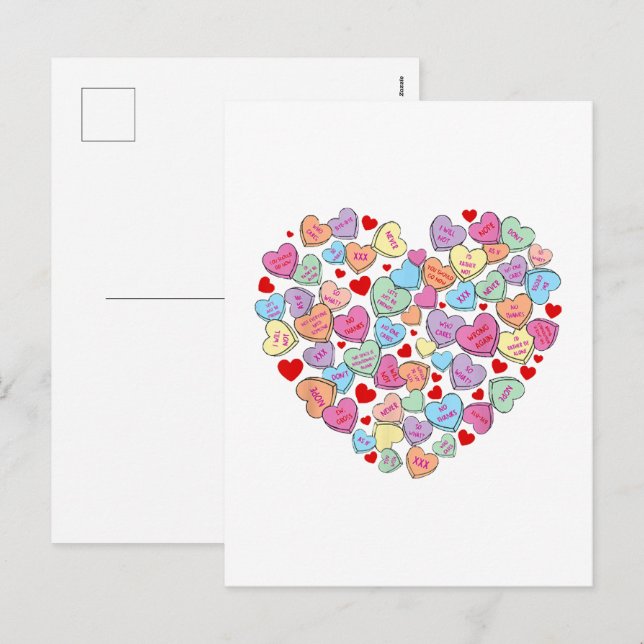 Postal Festiva Funny Anti Día de San Valentín (Anverso / Reverso)