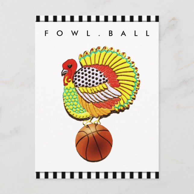 Postal Festiva Funny Basketball Cards (Anverso)