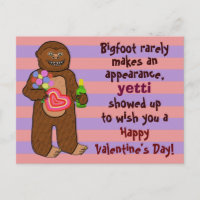 Funny Bigfoot El día de San Valentín Pun