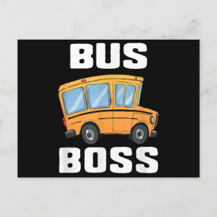 Postal Festiva Funny Bus Boss School Bus Driver
