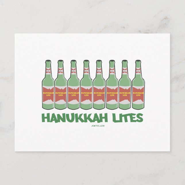POSTAL FESTIVA FUNNY CHANUKAH HANUKKAH LITES GIFS (Anverso)