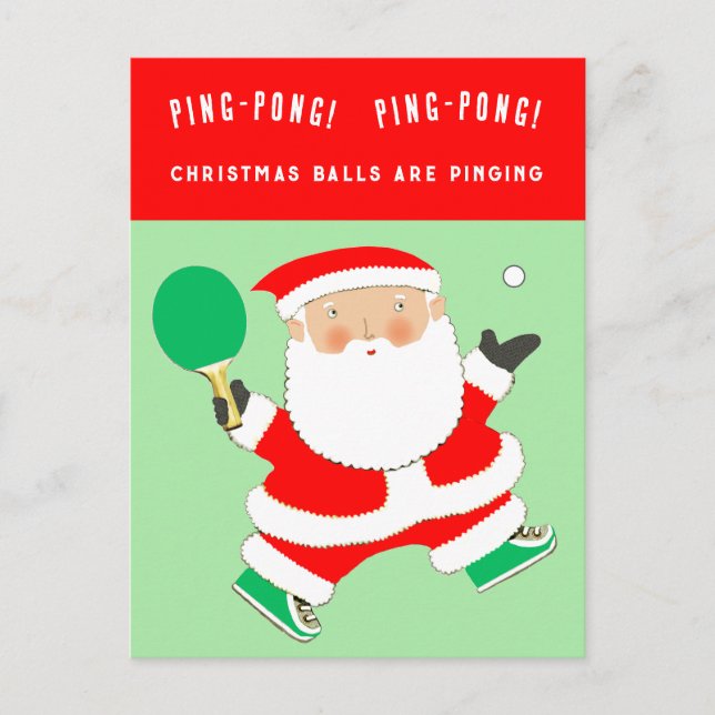 Postal Festiva Funny Christmas Holiday Postcard (Anverso)