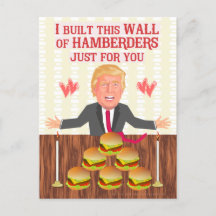 Funny Donald Trump Hamberders Wall El día de San V