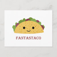 Funny Fantastaco Taco Pun Cute Kawaii Taco