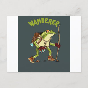Postal Festiva Funny Frog Wanderer Wild Animal Lover Gift