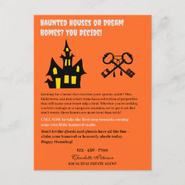 Postal Festiva Funny Halloween Real Estate