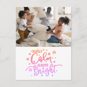 Postal Festiva Funny Holiday 2 Photo Rarely Calm Rainbow Postcard