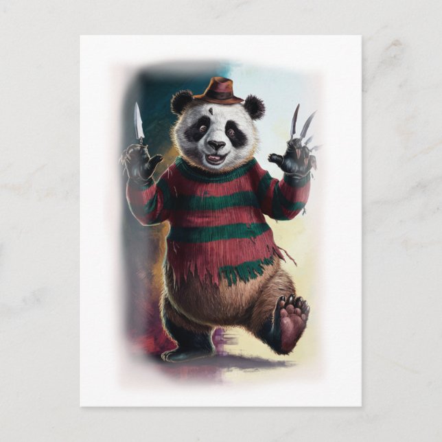 Postal Festiva Funny Horror Parody Movie Character on a White (Anverso)