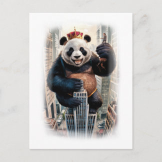 Postal Festiva Funny Parody Panda Movie Character on a White