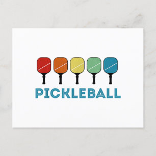 Postal Festiva Funny Pickleball Retro Vintage