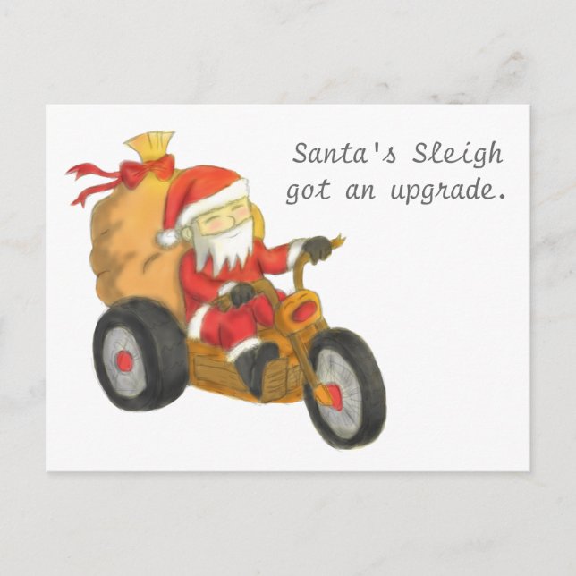 Postal Festiva Funny Santa's Sleigh recibe una actualización para (Anverso)