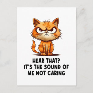 Postal Festiva Furioso Meme De Estrés Gracioso De Gato Para El Ga