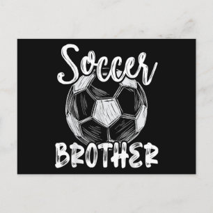 Postal Festiva Fútbol Hermano Hombres Familia Jugador de Equipo S