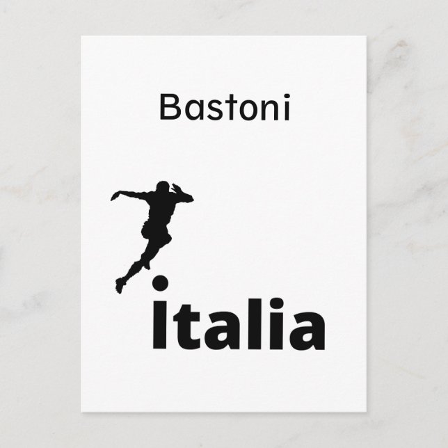 Postal Festiva Fútbol Italia, personalizable (Anverso)
