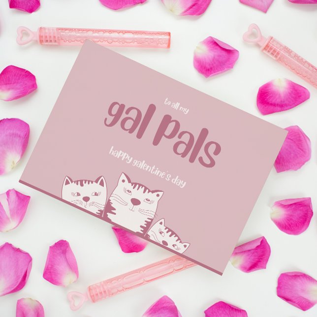 Postal Festiva Gal Pals Galentines Day Cute Día de San Valentín (Subido por el creador)