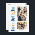 Postal Festiva Galería de 3 fotos de "Amor y luz" Hanukkah<br><div class="desc">Estas hermosas tarjetas de felicitación de Hanukkah son completamente personalizable. Añade tu propia foto y mensaje para un diseño único.</div>