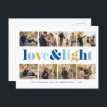 Postal Festiva Galería de 8 fotos de "Amor y Luz" Hanukkah<br><div class="desc">Estas hermosas tarjetas de felicitación de Hanukkah son completamente personalizable. Añade tu propia foto y mensaje para un diseño único.</div>