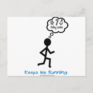 Postal Festiva GalletasDeVacaciones Me Mantiene Corriendo
