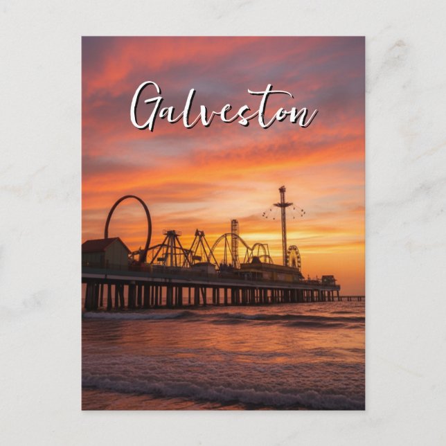Postal Festiva Galveston Texas (Anverso)